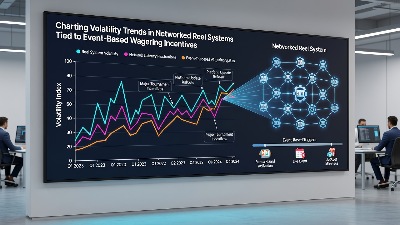 Data visualization of volatility trends across event-tied slot networks in October 2026