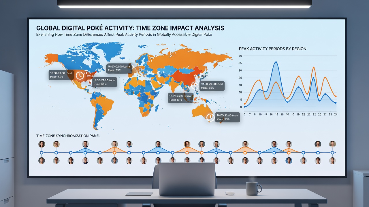 Dashboard screenshot showing hourly activity curves for poker tables and slot spins across multiple continents